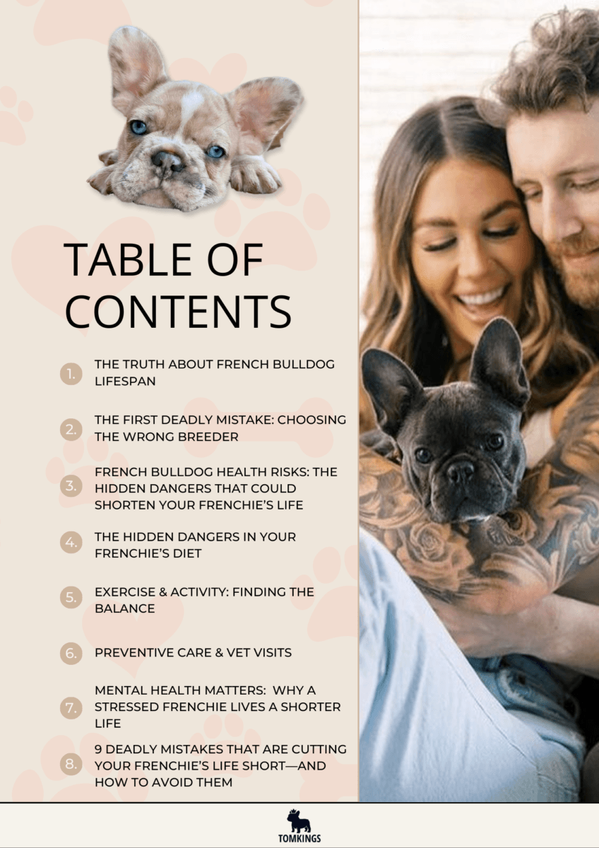Avoid Deadly Mistakes: Add Years to Your Frenchie’s Life! - TomKings Puppies ebook